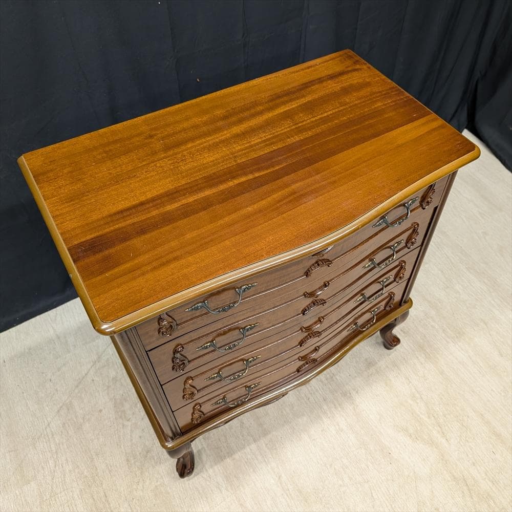 猫脚　リビングチェスト　タンス　チェスト　引き出し　ドロワー　収納　整理　衣類