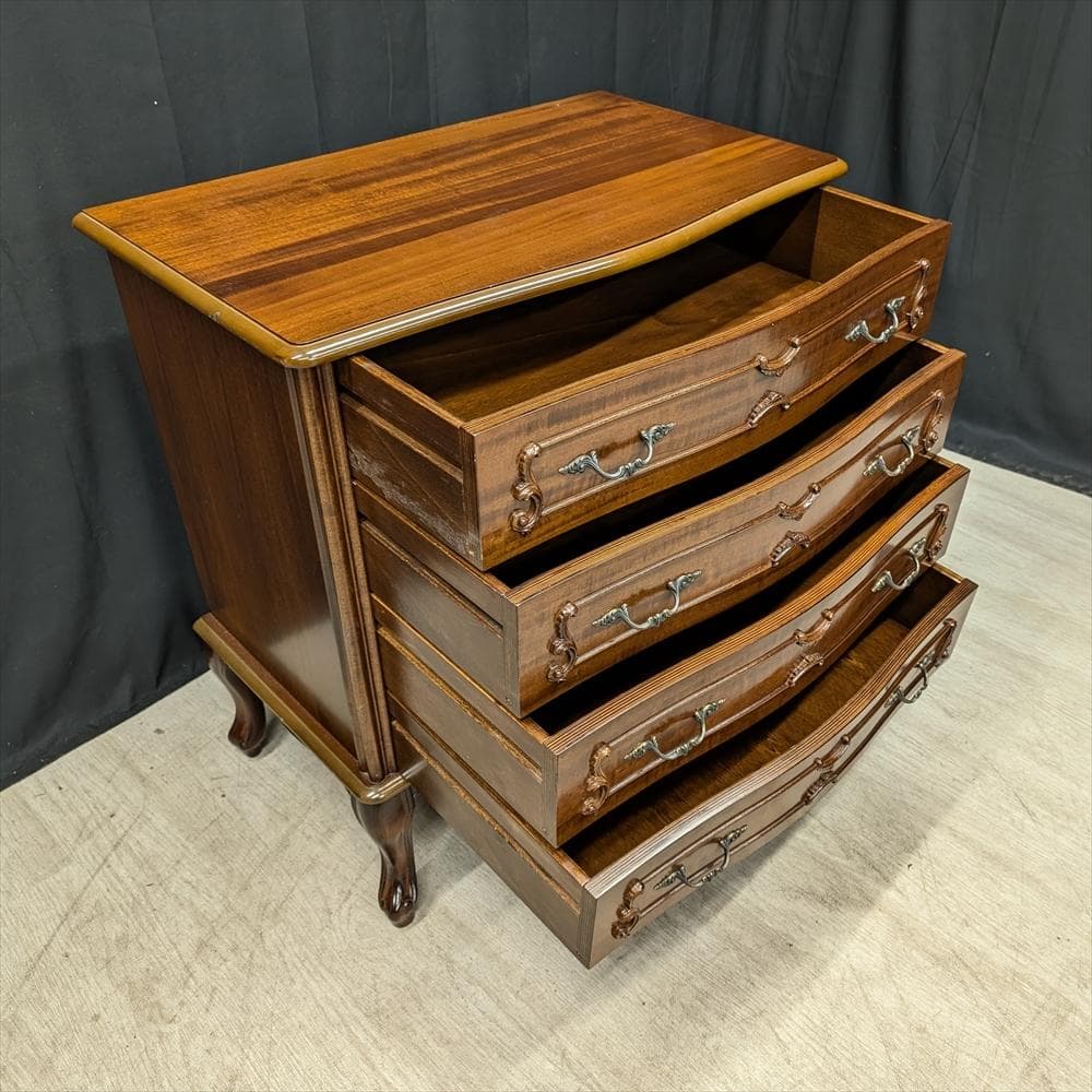 猫脚　リビングチェスト　タンス　チェスト　引き出し　ドロワー　収納　整理　衣類