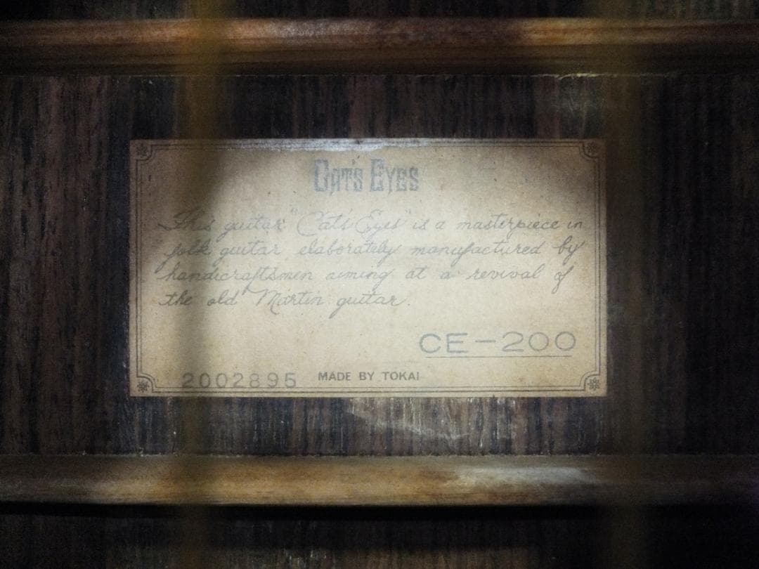 キャッツアイ CE-200 ハードケース・ピックアップ付き