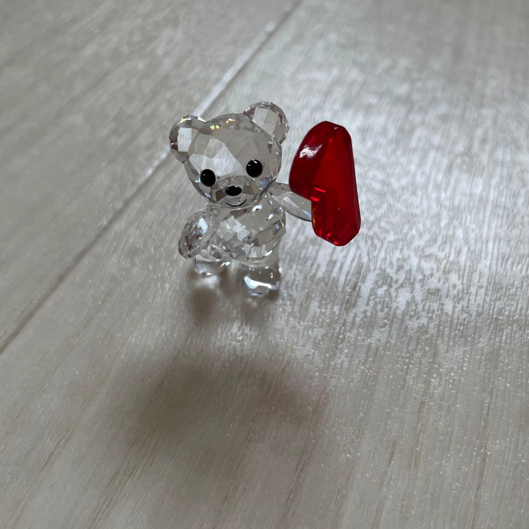 美品　超レア　スワロフスキー クリスベア ナンバー1 クマ 数字　Swarovs