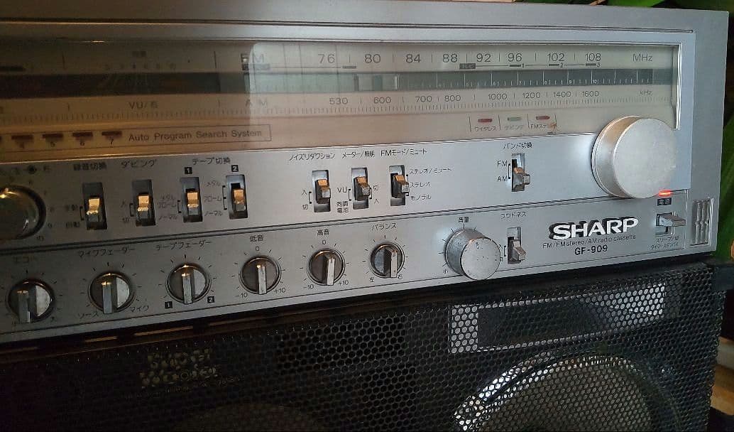 SHARP GF-909 サラブレッド ラジカセ (ジャンク) シャープ