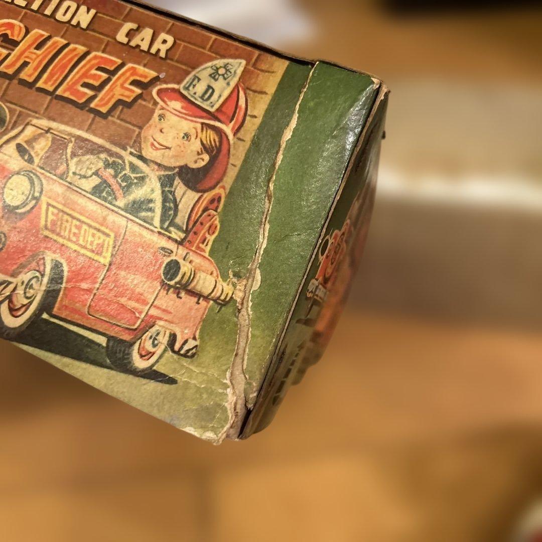 野村トーイ　ファイヤーチーフ 自動操縦 車両　ブリキ　消防車