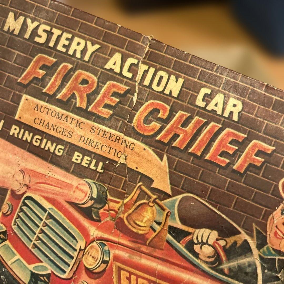 野村トーイ　ファイヤーチーフ 自動操縦 車両　ブリキ　消防車