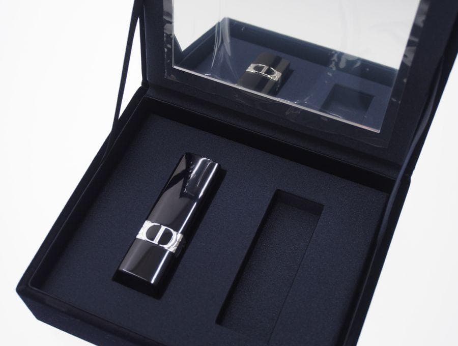 ルージュディオール 鏡付きハードケース カナージュステッチ ROUGE DIOR