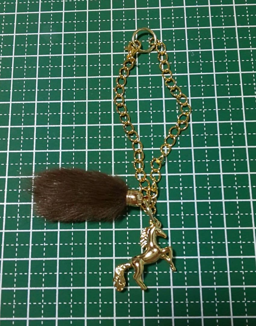 HM　バッグチャーム　ゴールド　ホース　馬