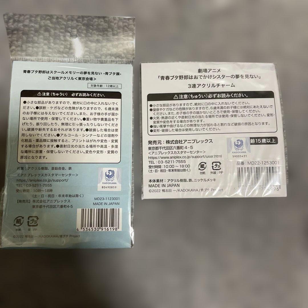 匿名配送　アクリルキーホルダー　２つセット