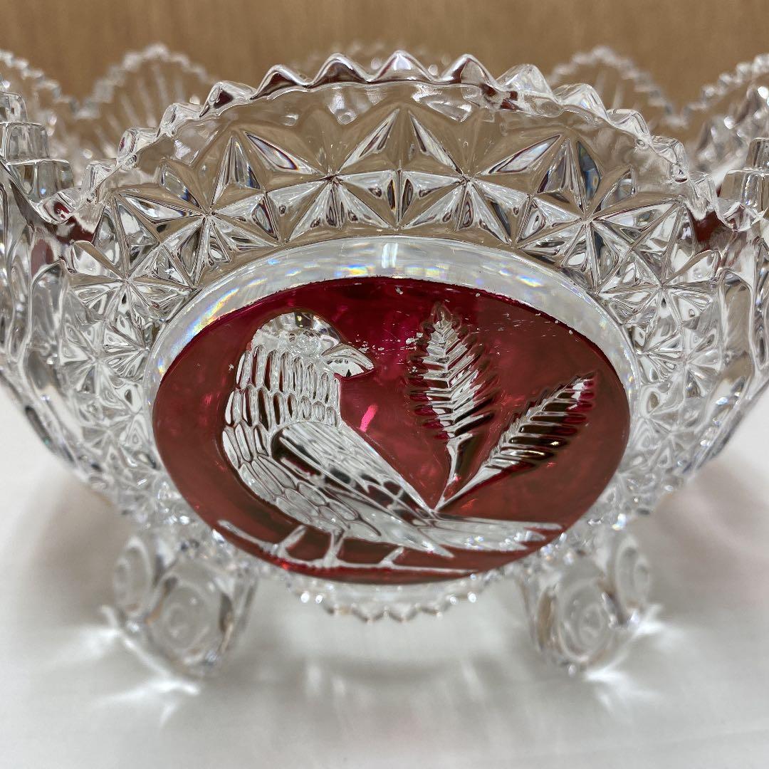 クリスタル　切り子　ボウル