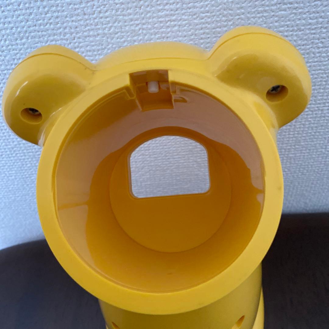 【美品当時物】タイガー 氷削り器 きょろちゃん かき氷機　イエロー　昭和レトロ
