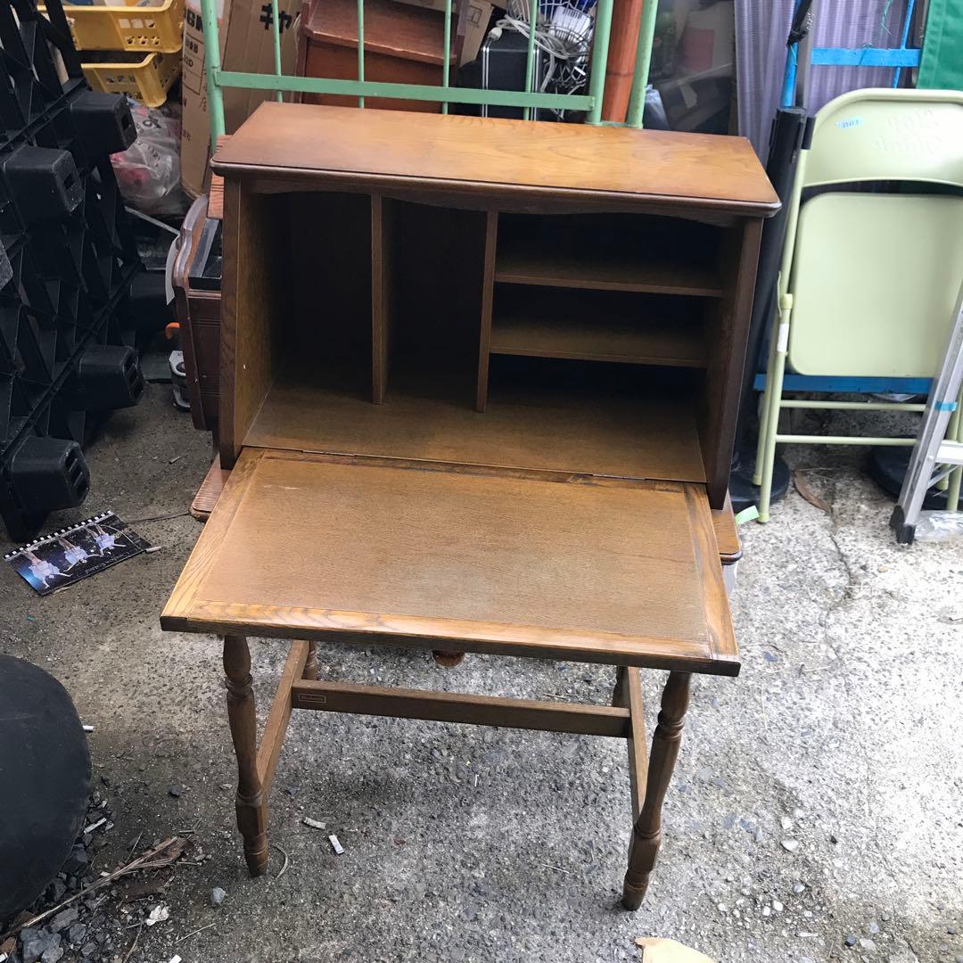 アンティーク家具　蛇腹式ライディングビューロー