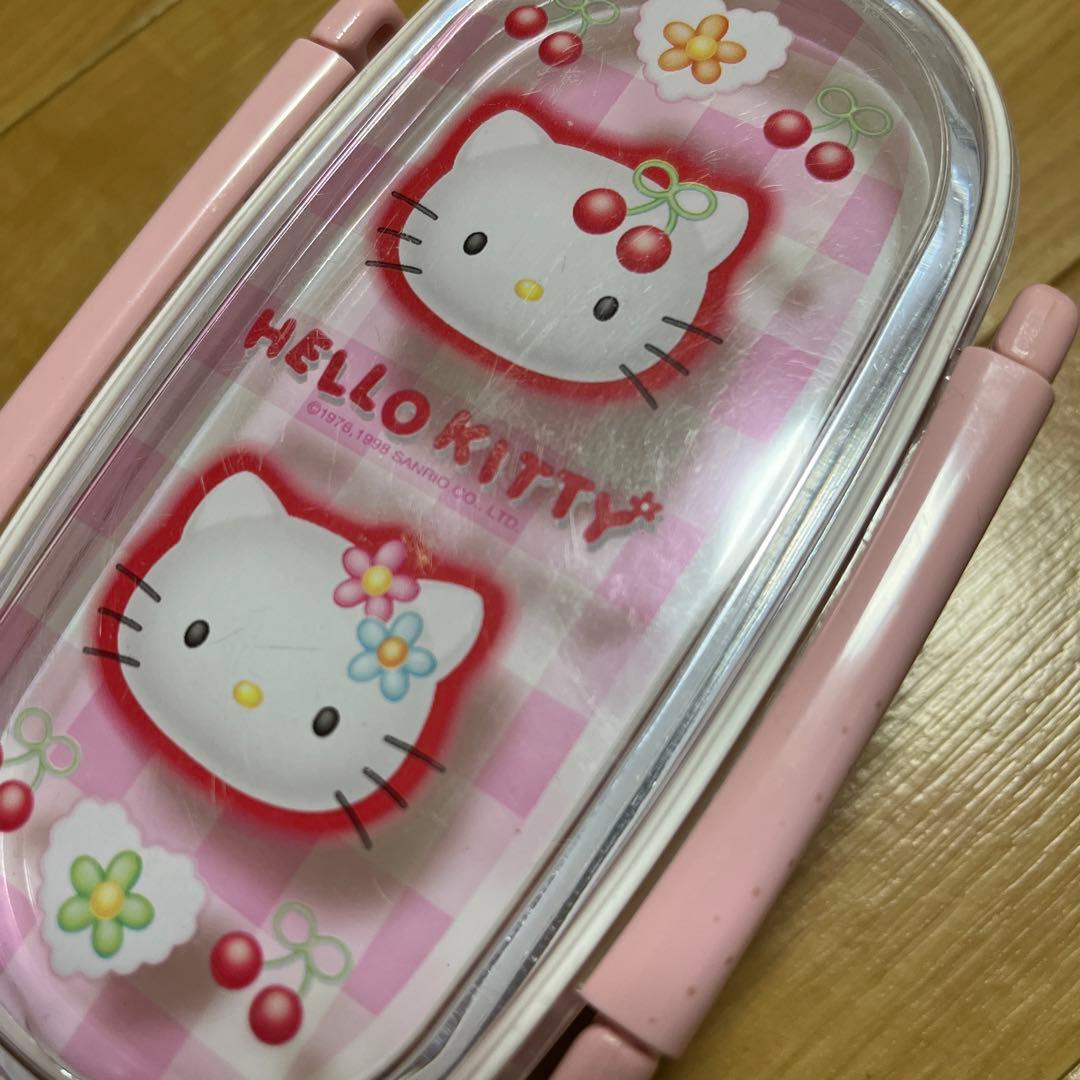 ハローキティ 2段式弁当箱 ピンク レトロ