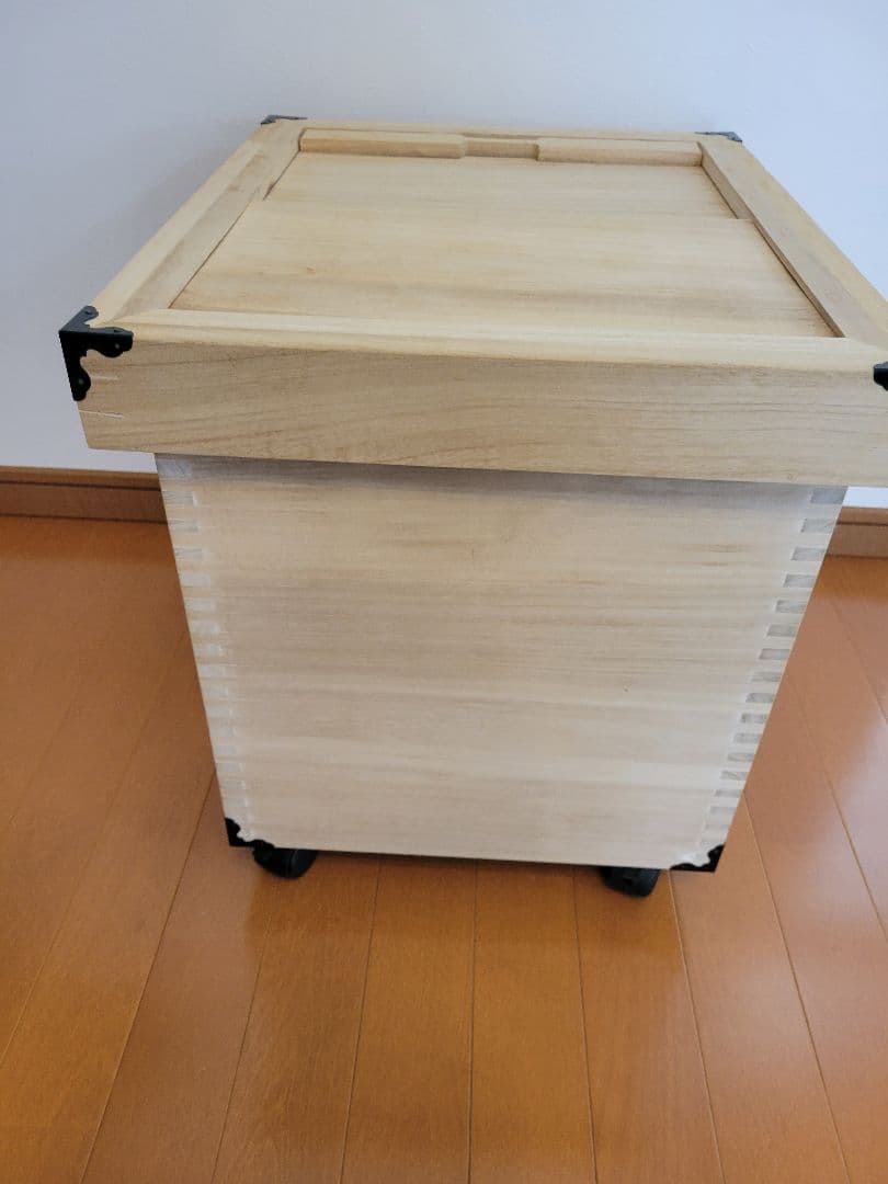 米びつ30kg用国産桐材 スライド式米収納ボックス米容器 保存容器