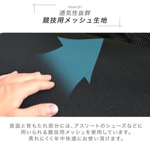 タンスのゲン オフィスチェア【床傷防止！PUキャスター】腰楽ランバーサポーDXT