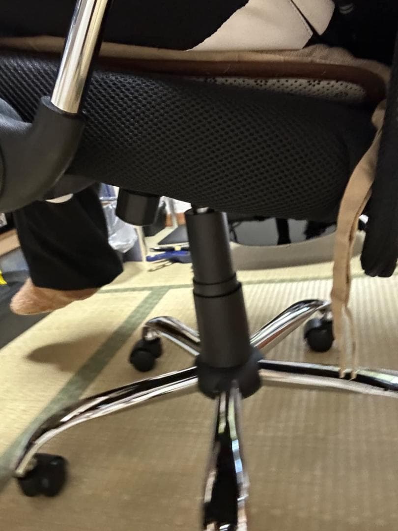 タンスのゲン オフィスチェア【床傷防止！PUキャスター】腰楽ランバーサポーDXT