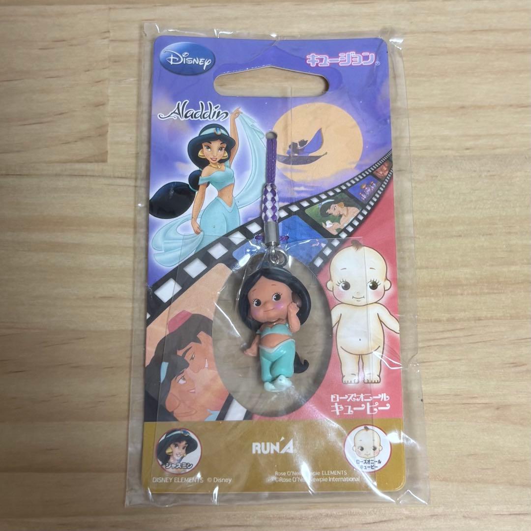 キュージョン、ジャスミン、根付ストラップ、ディズニープリンセス、キューピー