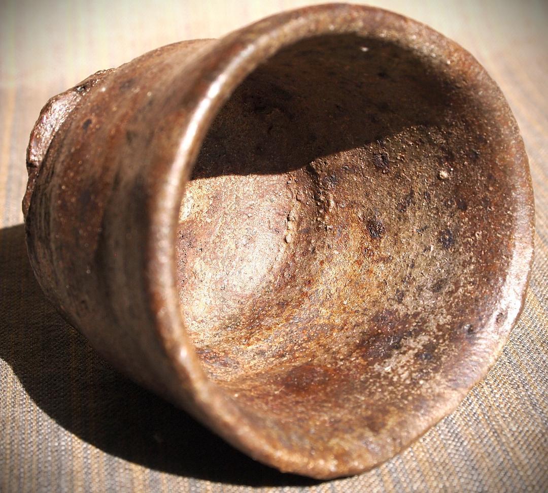 人気作家★森岡成好★南蛮【窯変】酒器（ぐいのみ）