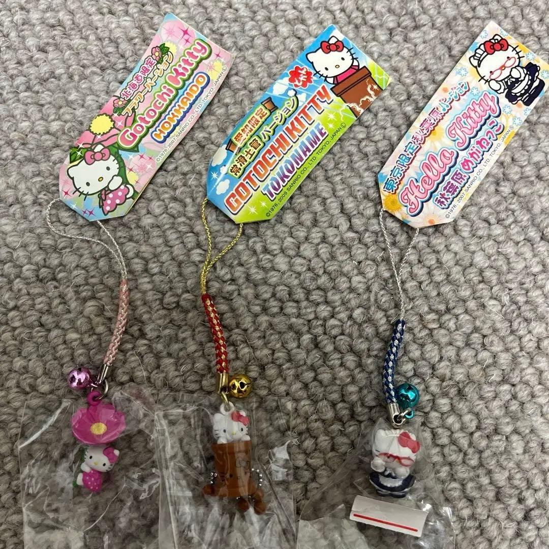 ハローキティ ストラップ 3個セット