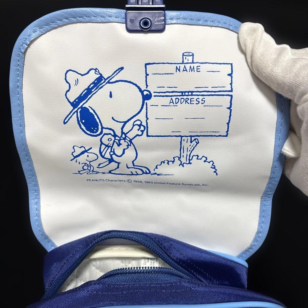 スヌーピー バッグ ネイビー当時物レトロ未使用日本製1958〜1965 レア札付