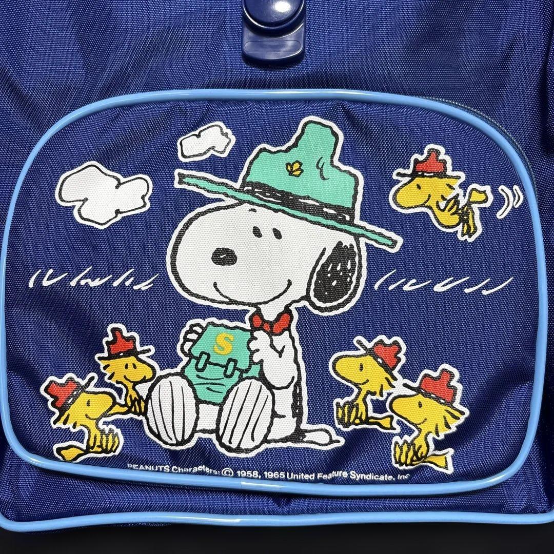 スヌーピー バッグ ネイビー当時物レトロ未使用日本製1958〜1965 レア札付