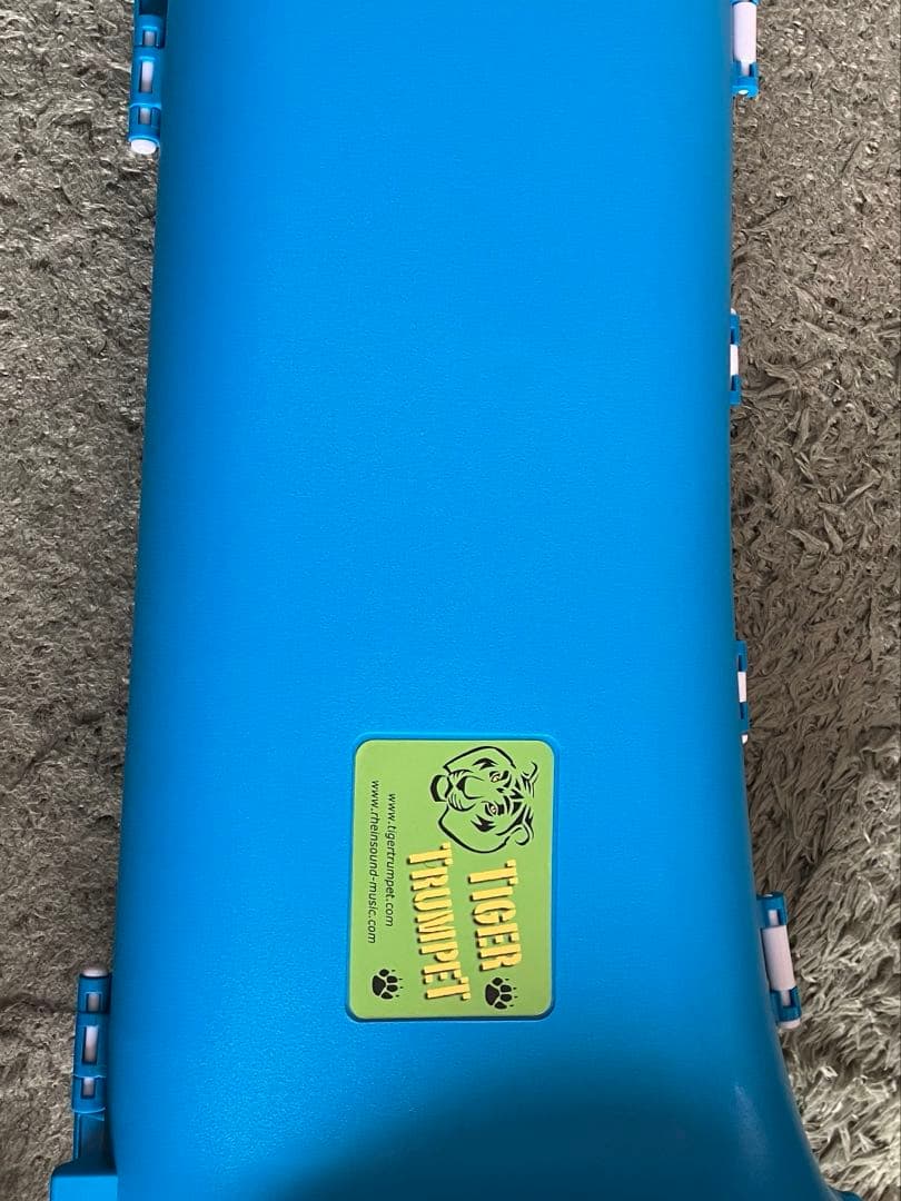 美品 TIGER タイガー トランペット　ピンク×白