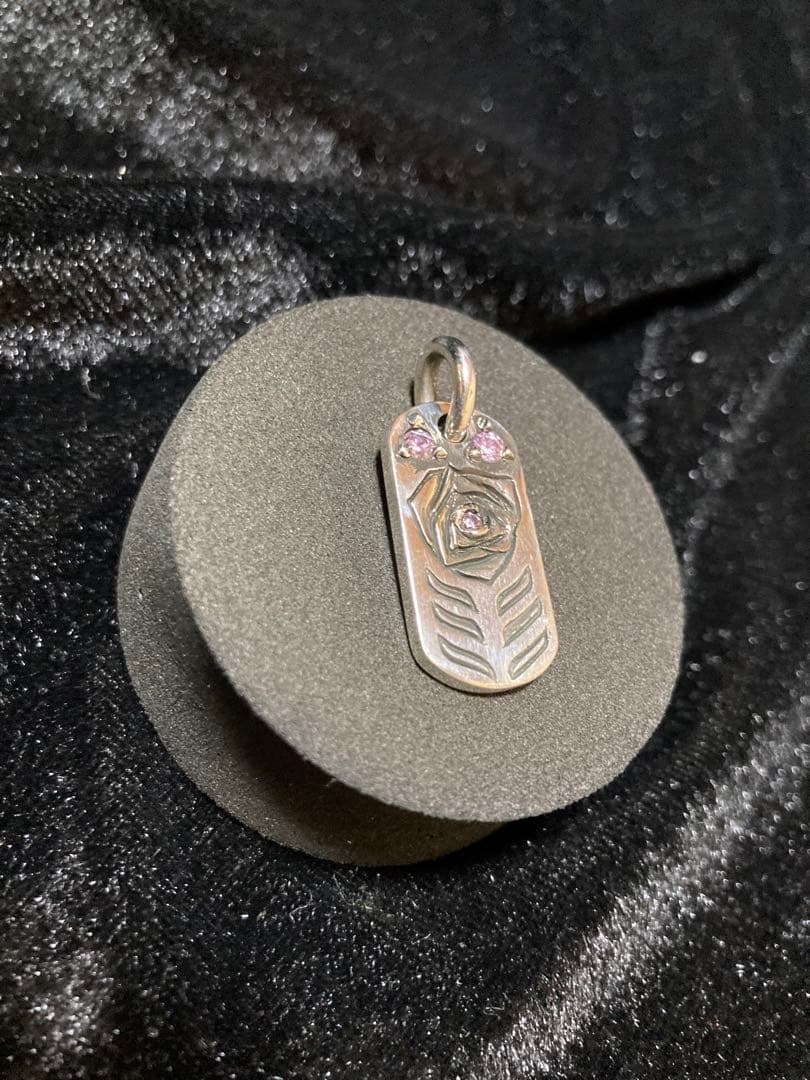 Dog Tag 薔薇 透かし