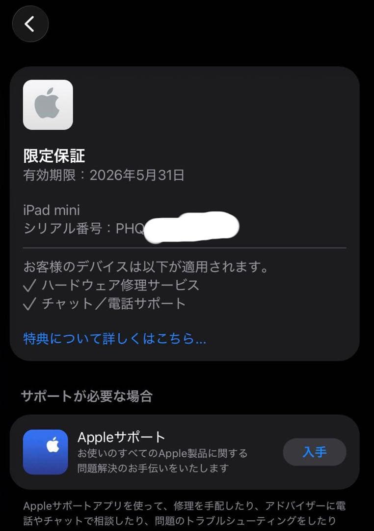 iPad Mini (A17 Pro) 128GB Wifi 保証有