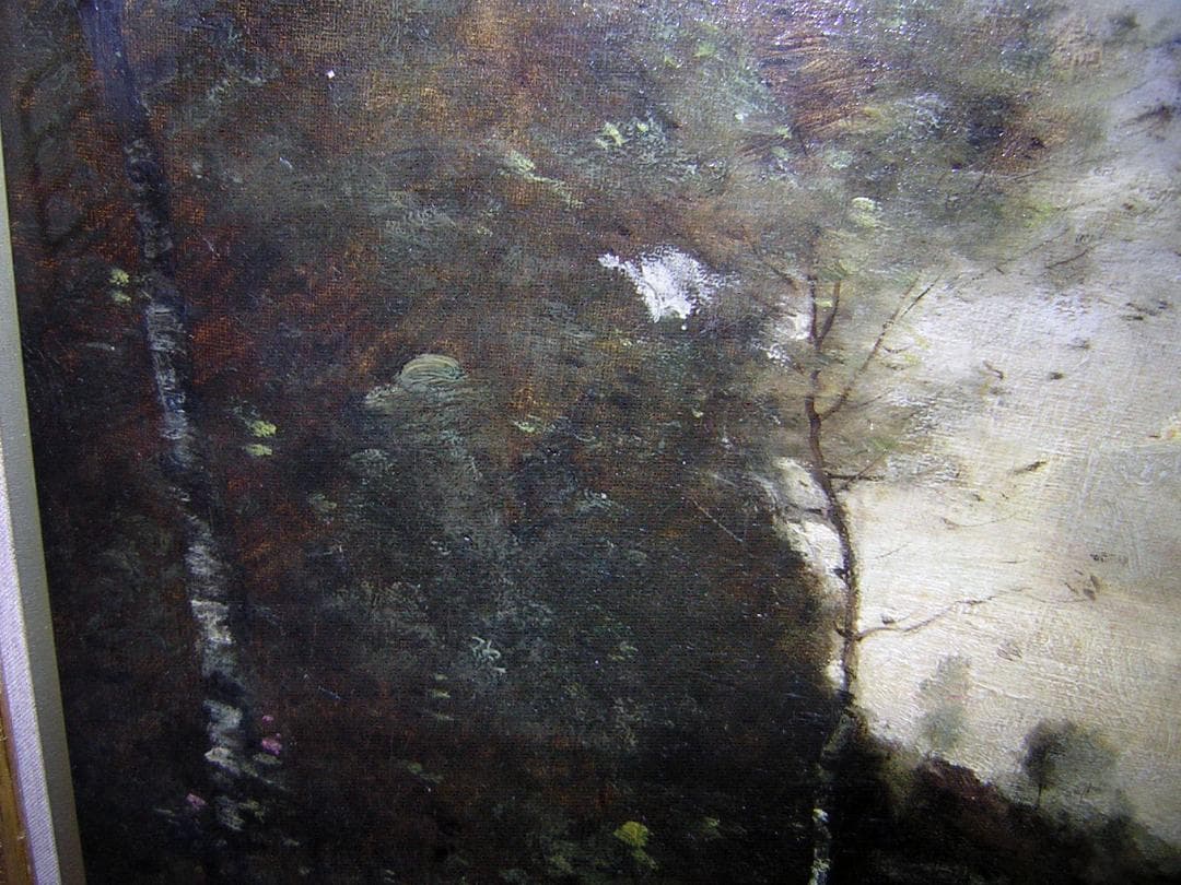 ジャン＝バティスト・カミーユ・コロー（コロー風）の油彩画 バルビゾン派