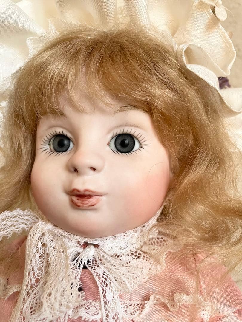 ビスクドール ハンドメイド 人形 アンティークドール ヴィクトリアン 創作人形