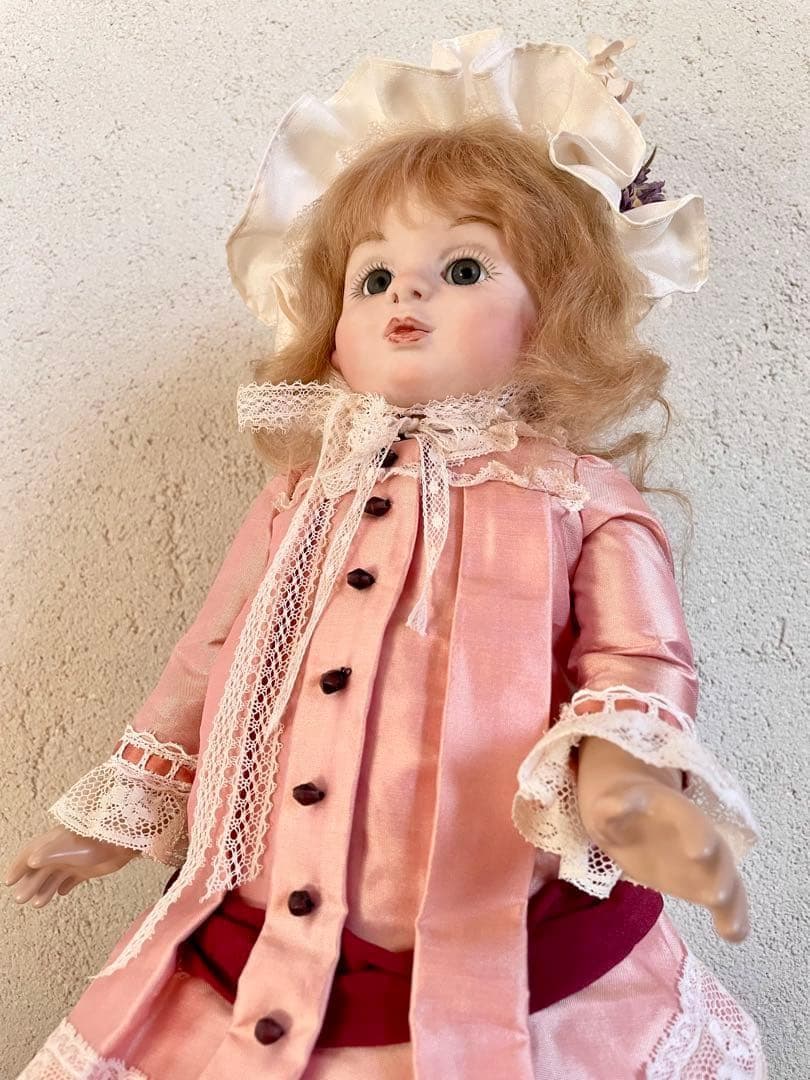 ビスクドール ハンドメイド 人形 アンティークドール ヴィクトリアン 創作人形