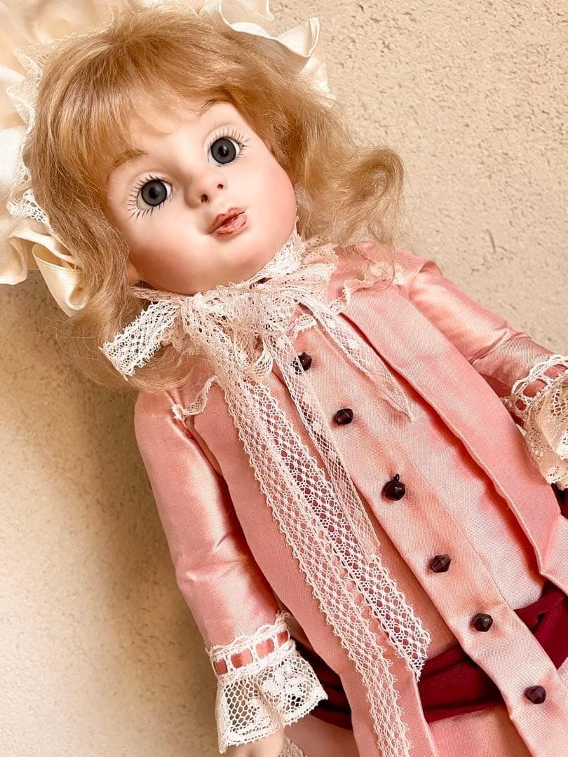 ビスクドール ハンドメイド 人形 アンティークドール ヴィクトリアン 創作人形