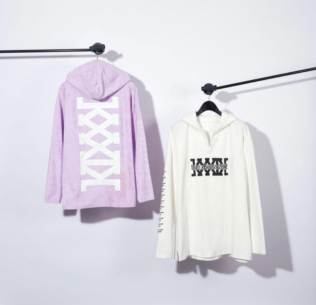 倖田來未　PILE LONG SLEEVE HOODIE -WHITE-（L）