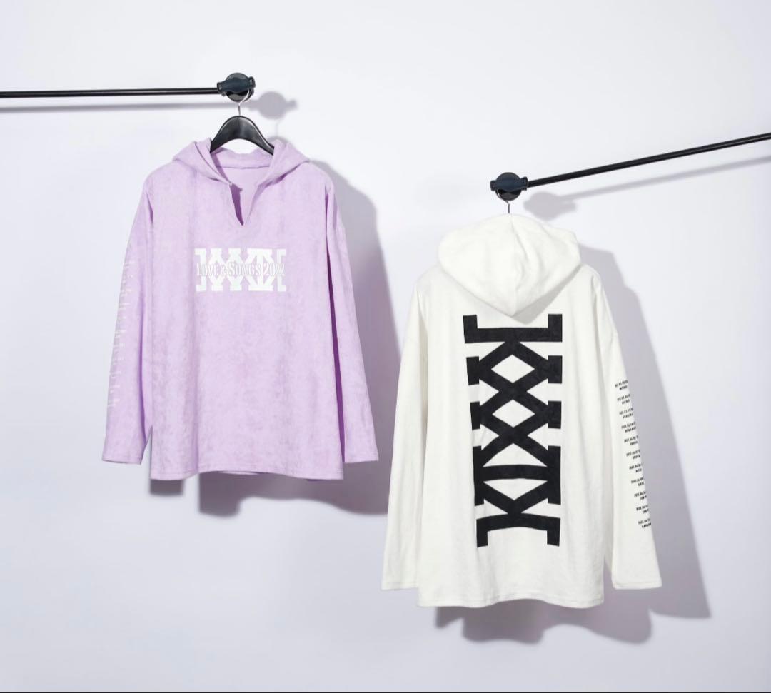 倖田來未　PILE LONG SLEEVE HOODIE -WHITE-（L）