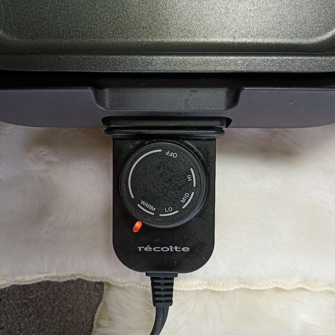 récolte ホットプレートRHP-1 B レコルト 別売たこ焼きプレート付