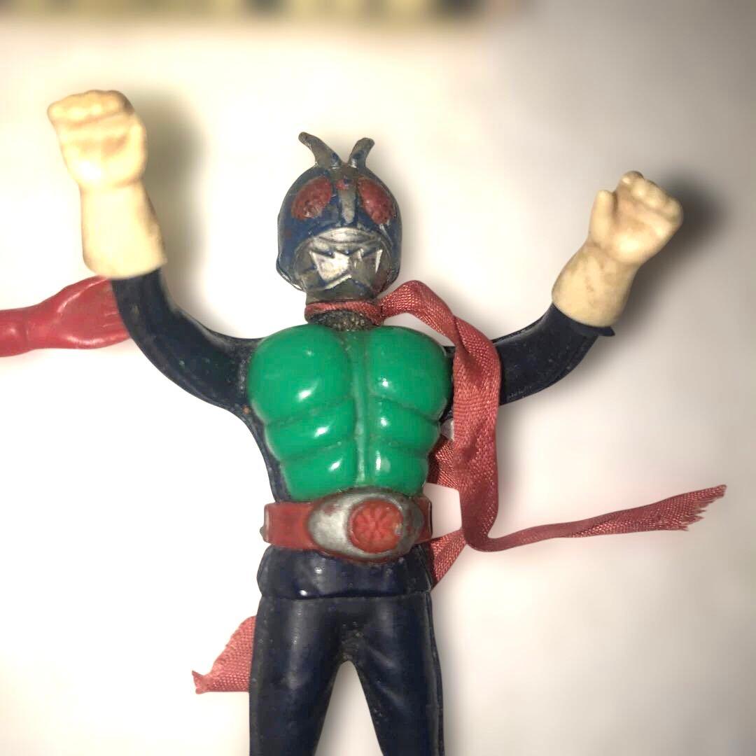 昭和　ゴム人形　ヒーロー玩具　中古ジャンク品