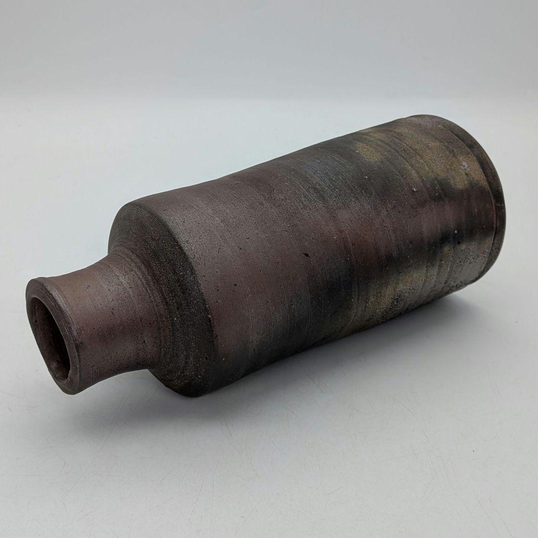 人間国宝 藤原雄 備前焼 花入 共箱合布栞 花瓶 花器 フラワーベース 花生