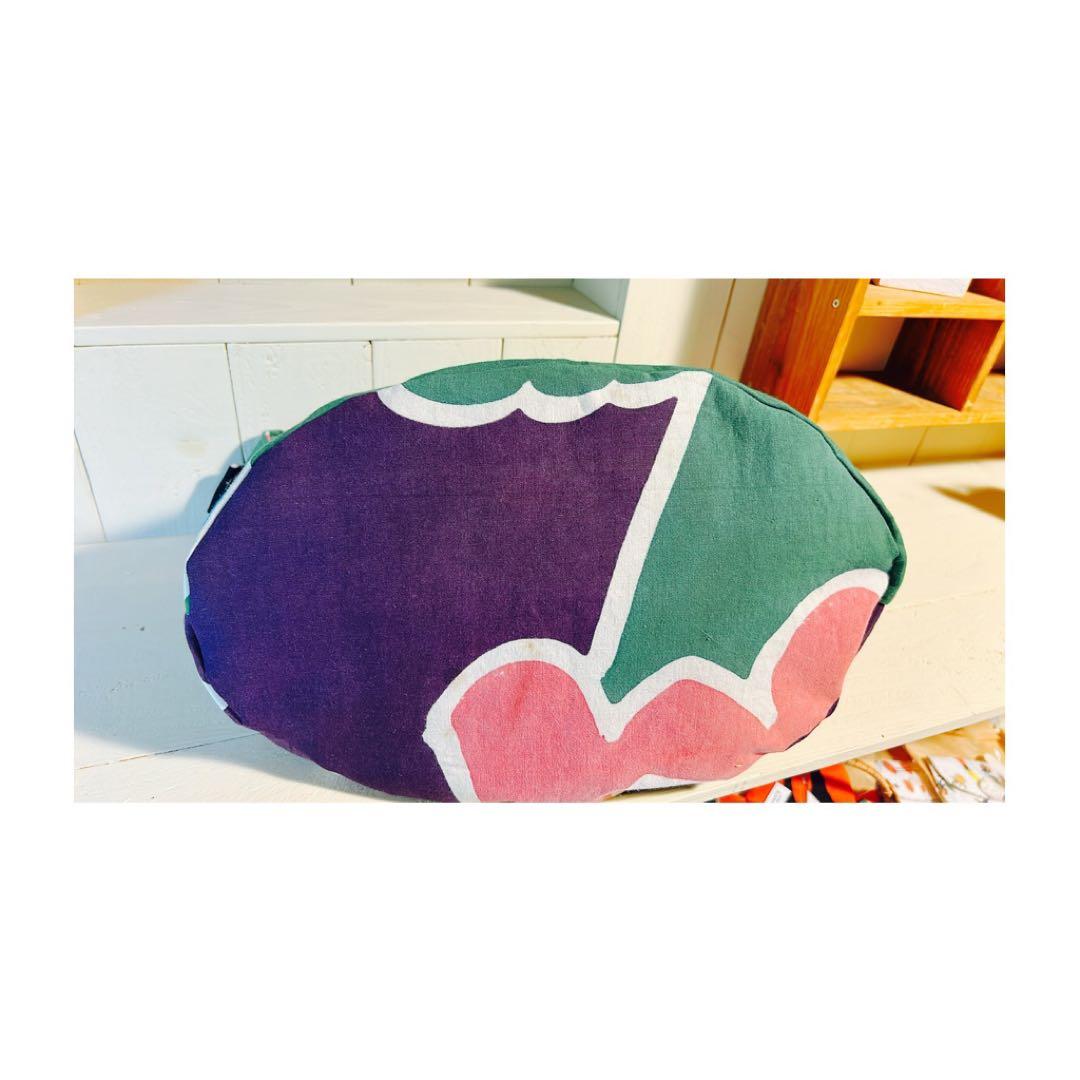 大漁旗/大きなトートバッグ/マチ付き/グリーン系/ハンドメイド/手づくり