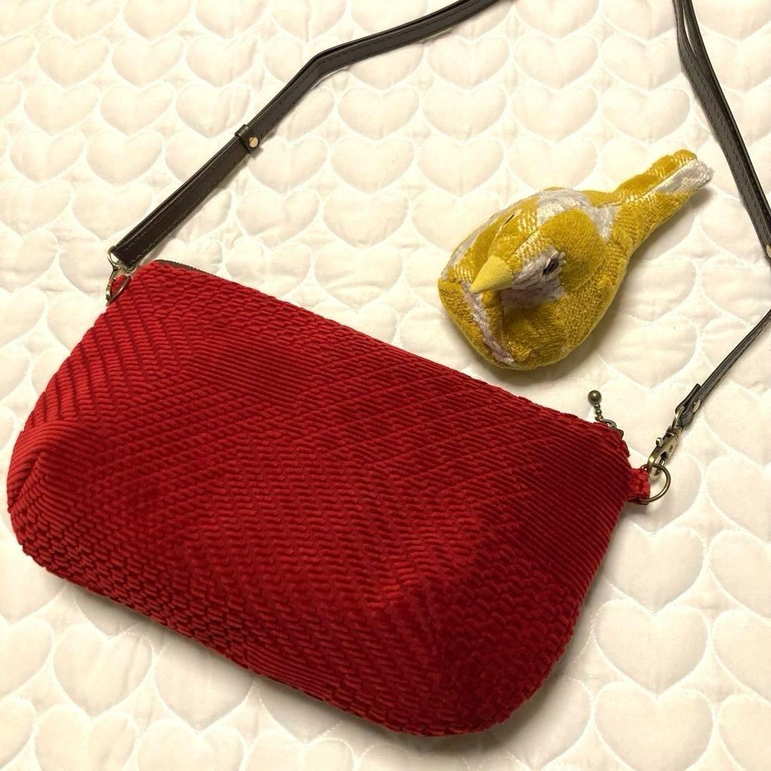 812 ランドパズルのショルダーバッグ　land puzzle ★レア★赤