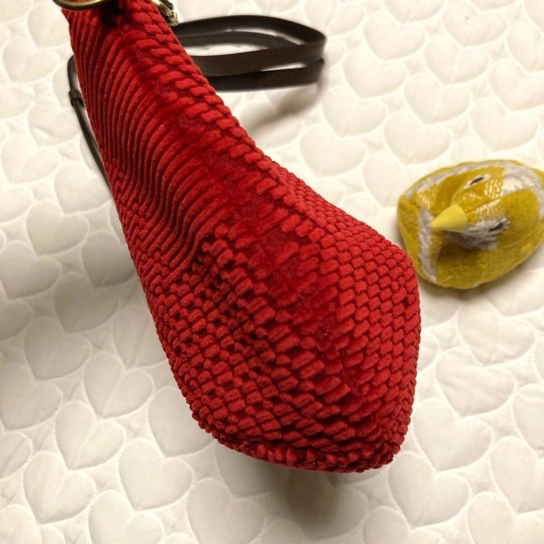 812 ランドパズルのショルダーバッグ　land puzzle ★レア★赤