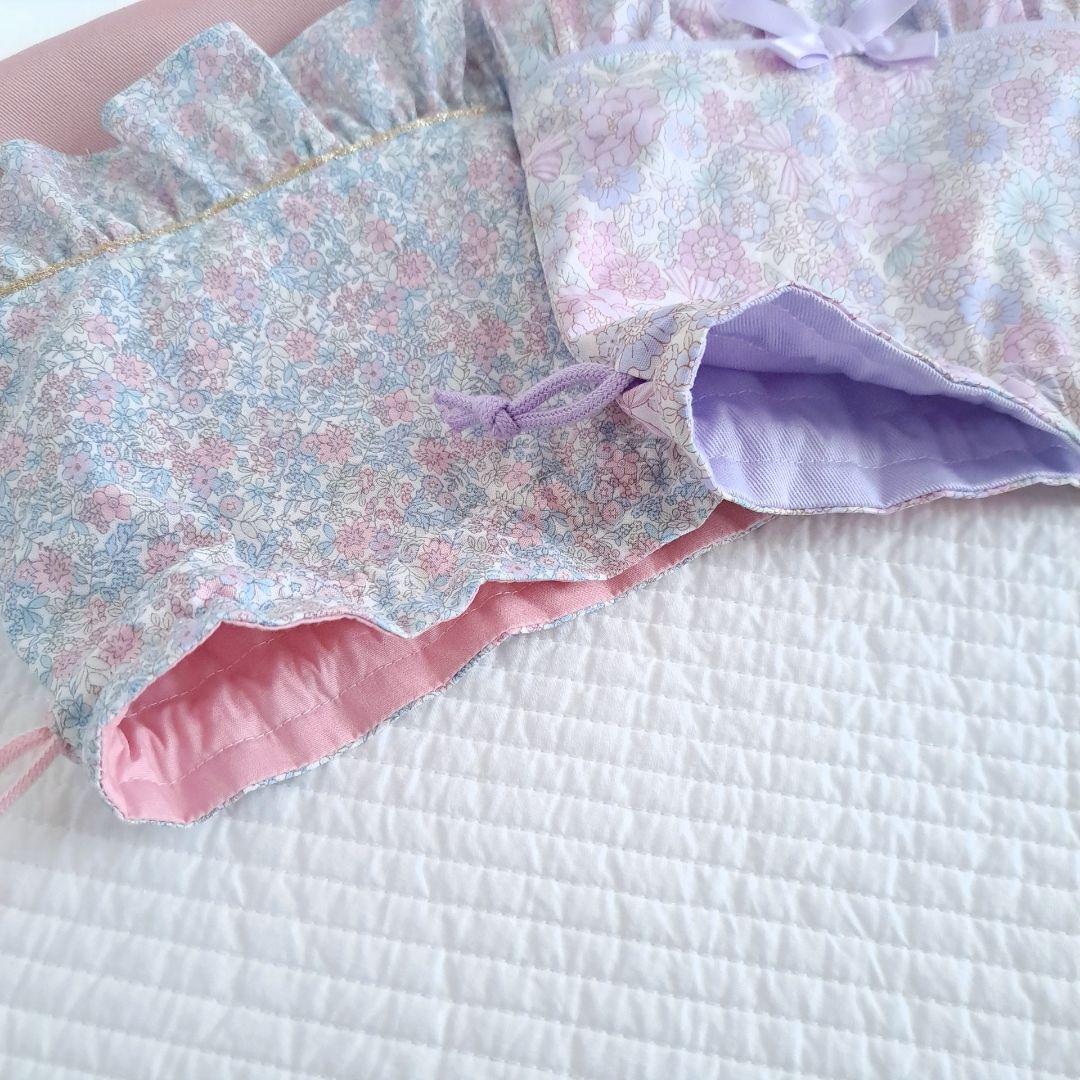 【めろたん.】レッスンバッグ 上靴入れ 体操服袋 ハンドメイド