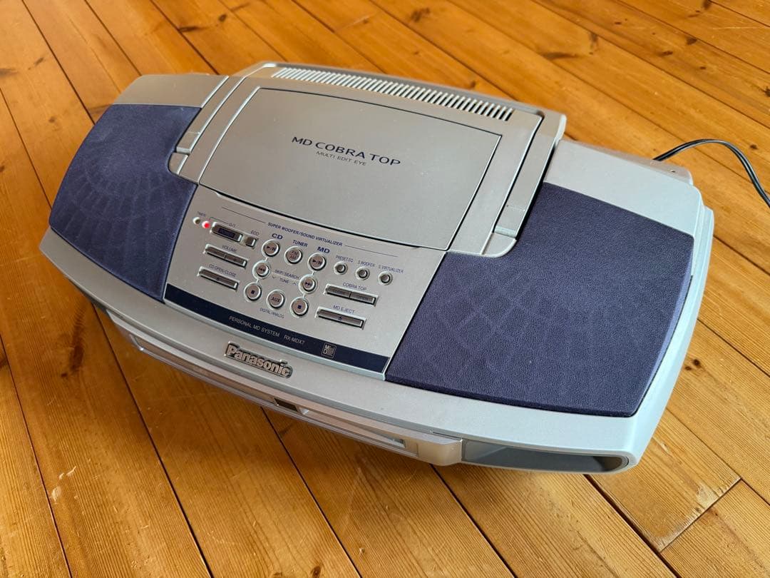Panasonic CD MD COBRATOP ラジオ リモコン付 美品