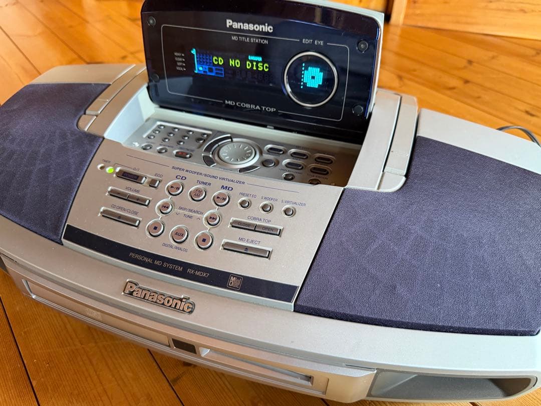 Panasonic CD MD COBRATOP ラジオ リモコン付 美品