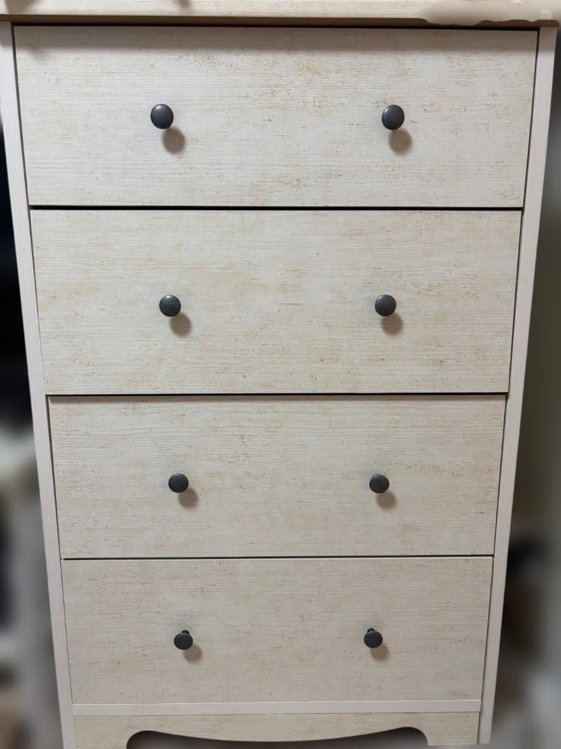 ＊送料込＊〔ニトリ〕4段チェスト (リズバレーSLM9060CW）ホワイト