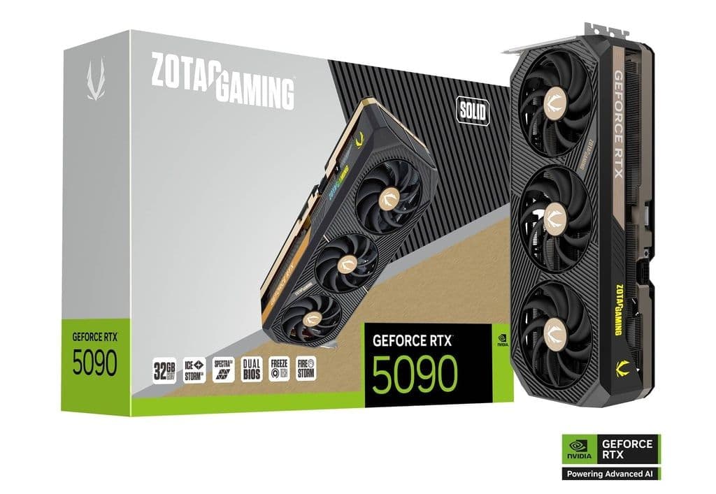 新品未開封保証書有 ZOTAC RTX5090 SOLID OC 32G