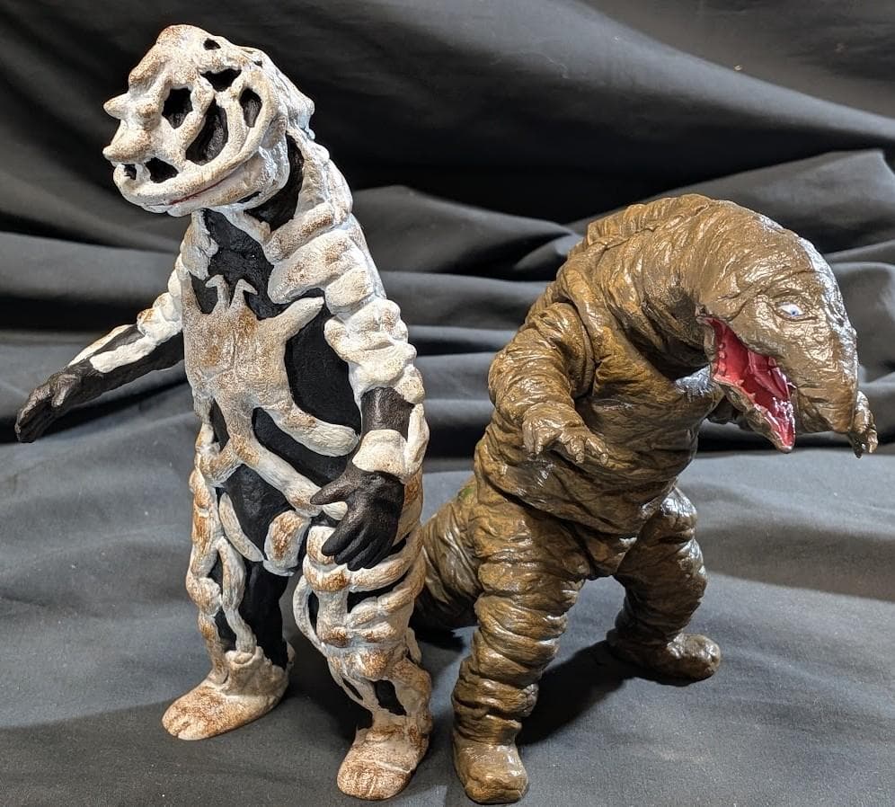 テレスドン＆シーボーズ「ウルトラファイト」版 （アトリエＧ-１）ソフビ２体セット