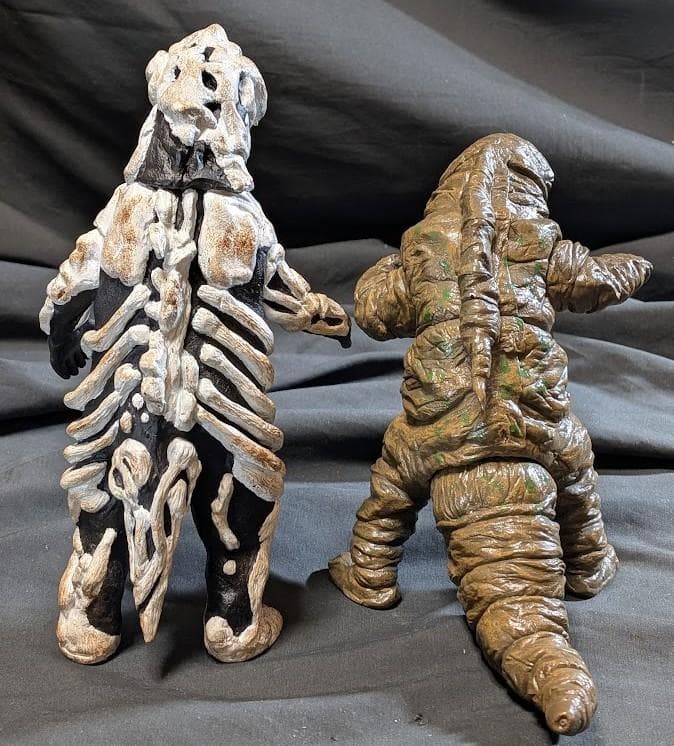 テレスドン＆シーボーズ「ウルトラファイト」版 （アトリエＧ-１）ソフビ２体セット