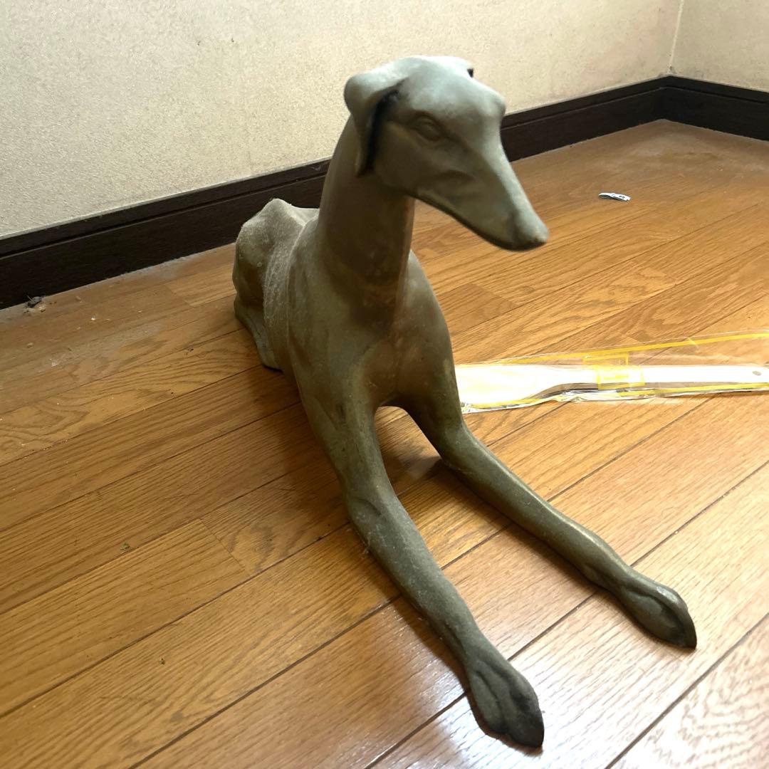 アンティーク　リアル フィギュア 犬　インテリア 金属製