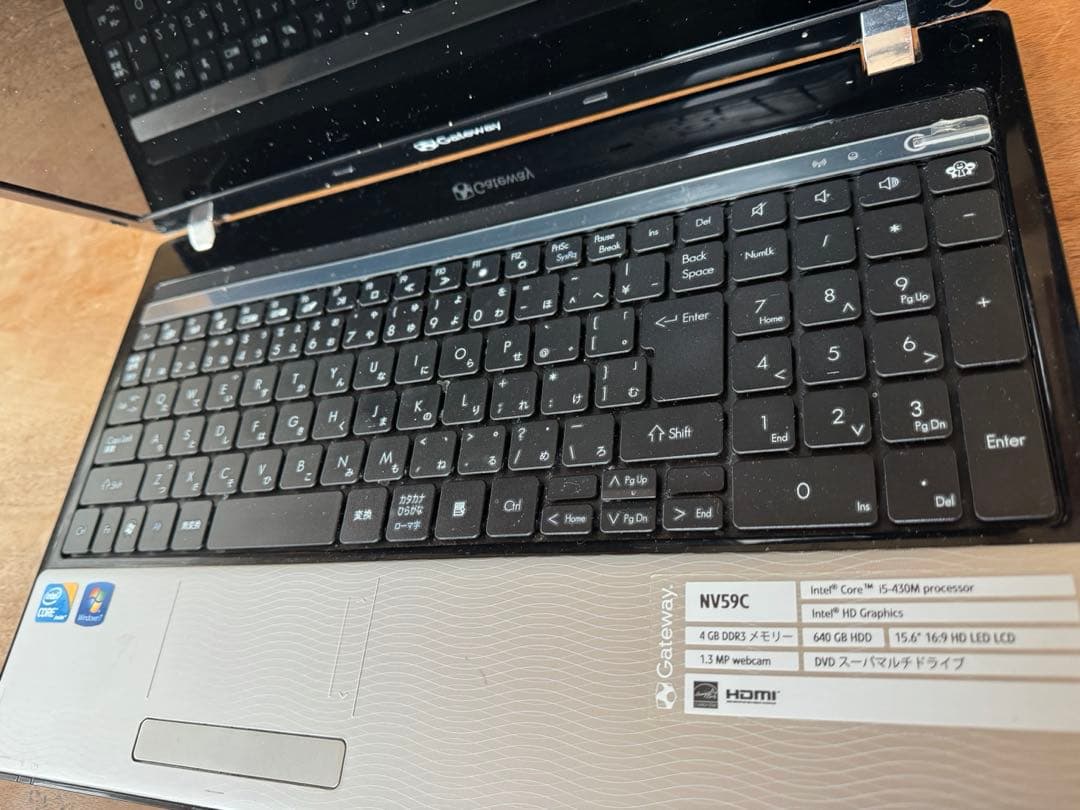 Gateway ノートPC Core i5 SSD512 Office2019