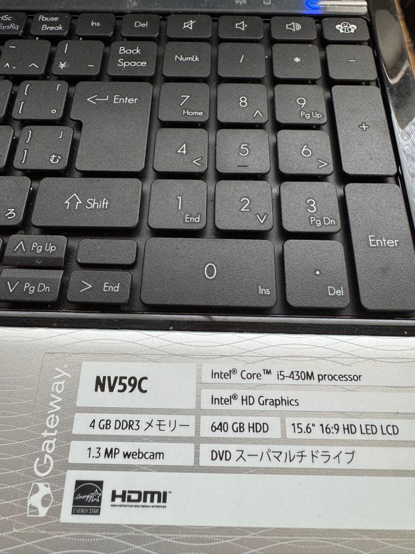 Gateway ノートPC Core i5 SSD512 Office2019