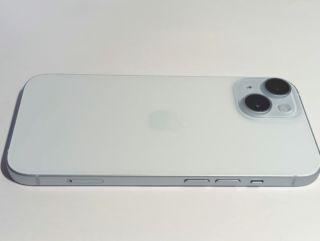 Apple iPhone 15 ブルー 最大容量100% SIMフリー 美品