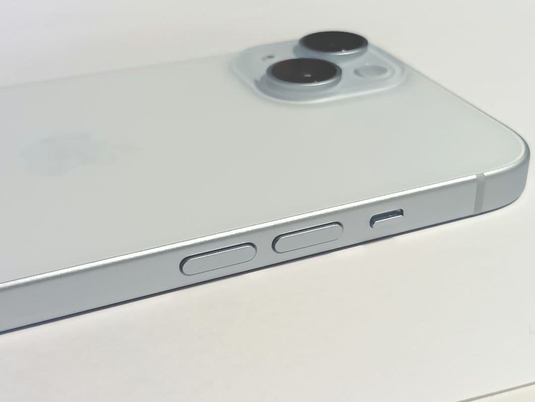 Apple iPhone 15 ブルー 最大容量100% SIMフリー 美品