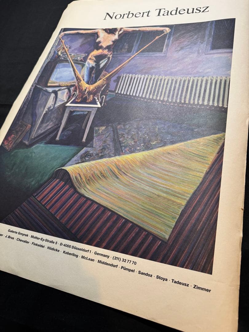 【当時物】1980s ノルベルト・タデウシュ大判両面印刷（50×70cm）